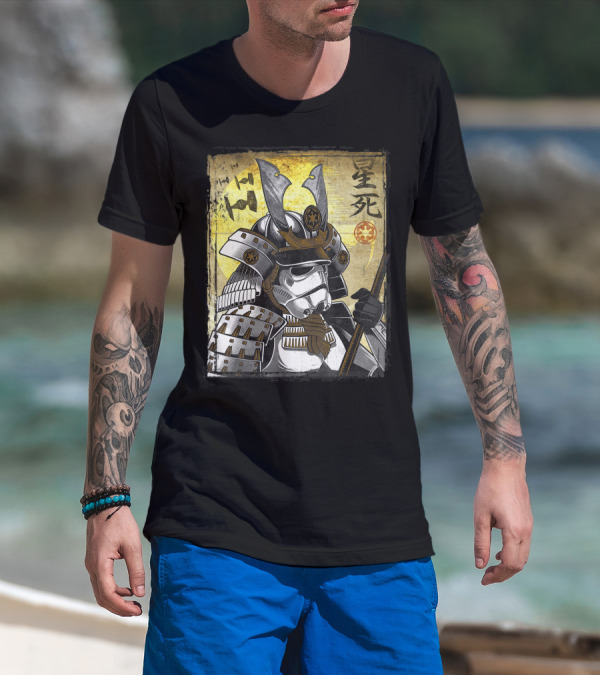 Star Wars Samurai Trooper Kanji Warrior Helmet T-Shirt