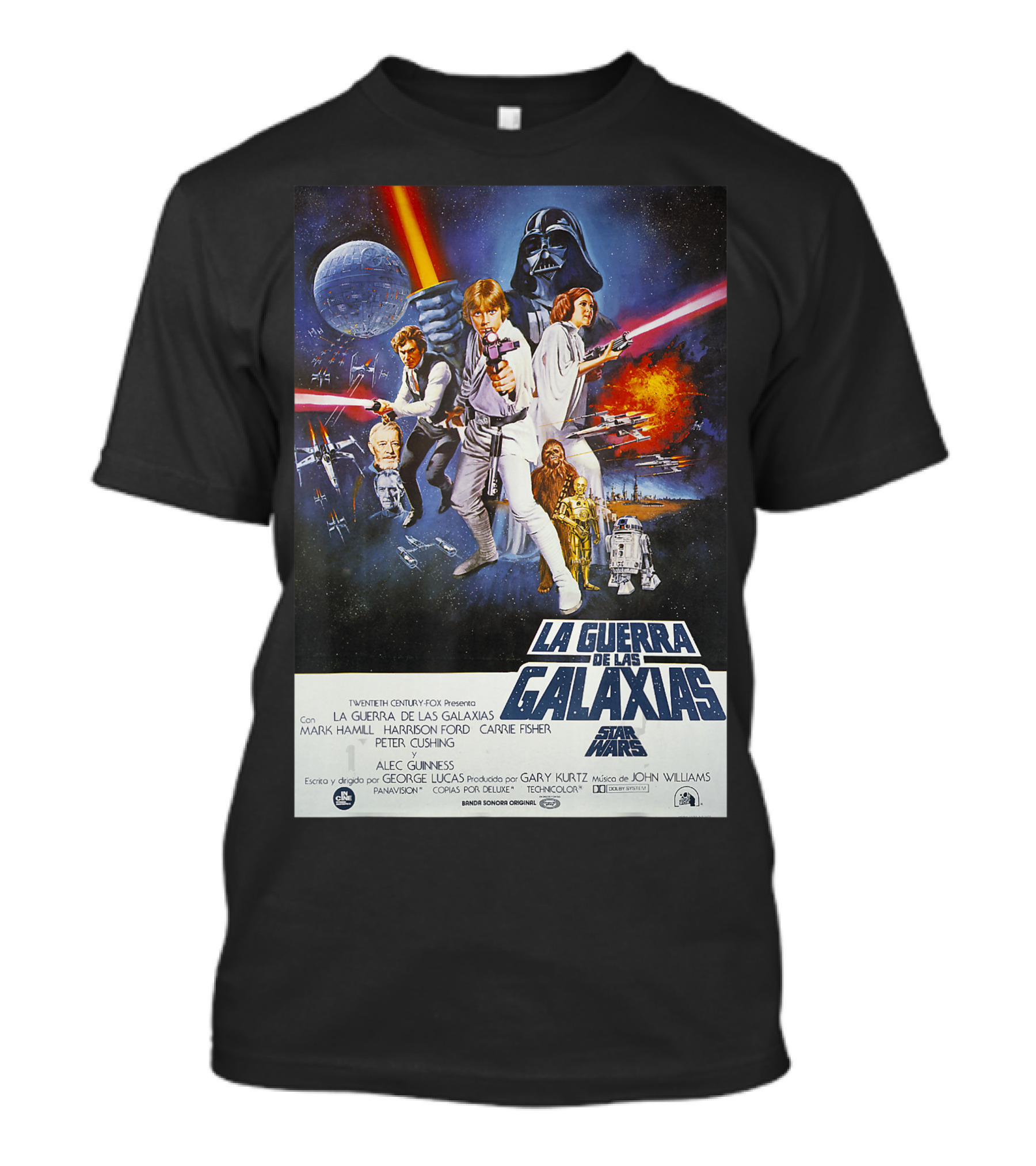 La Guerra De Las Galaxias Película Póster Español Star Wars T-Shirt
