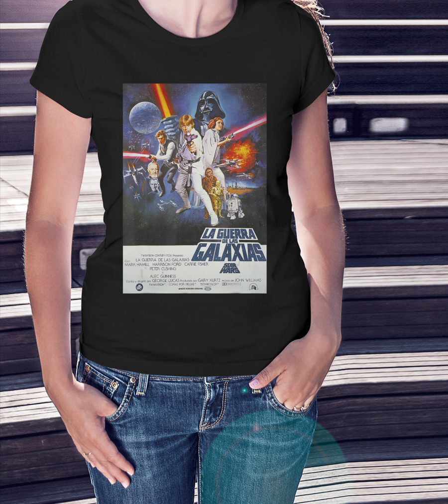 La Guerra De Las Galaxias Película Póster Español Star Wars T-Shirt