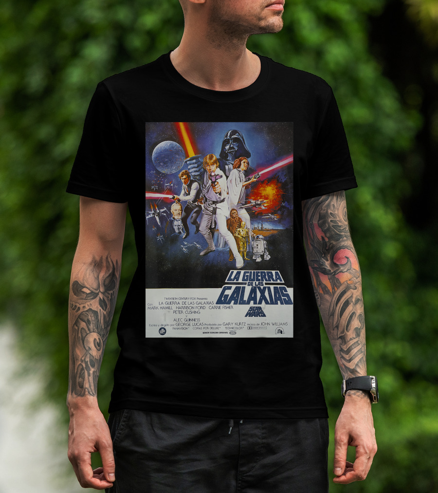 La Guerra De Las Galaxias Película Póster Español Star Wars T-Shirt