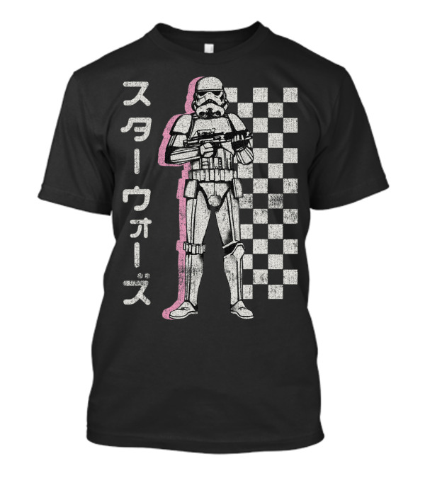 Star Wars Stormtrooper Checkered Kanji T-Shirt