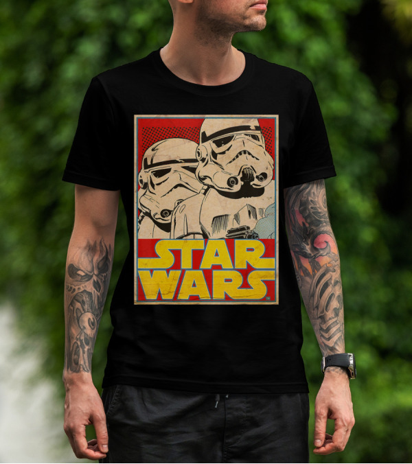 Star Wars Stormtrooper Vintage Trading Card T-Shirt