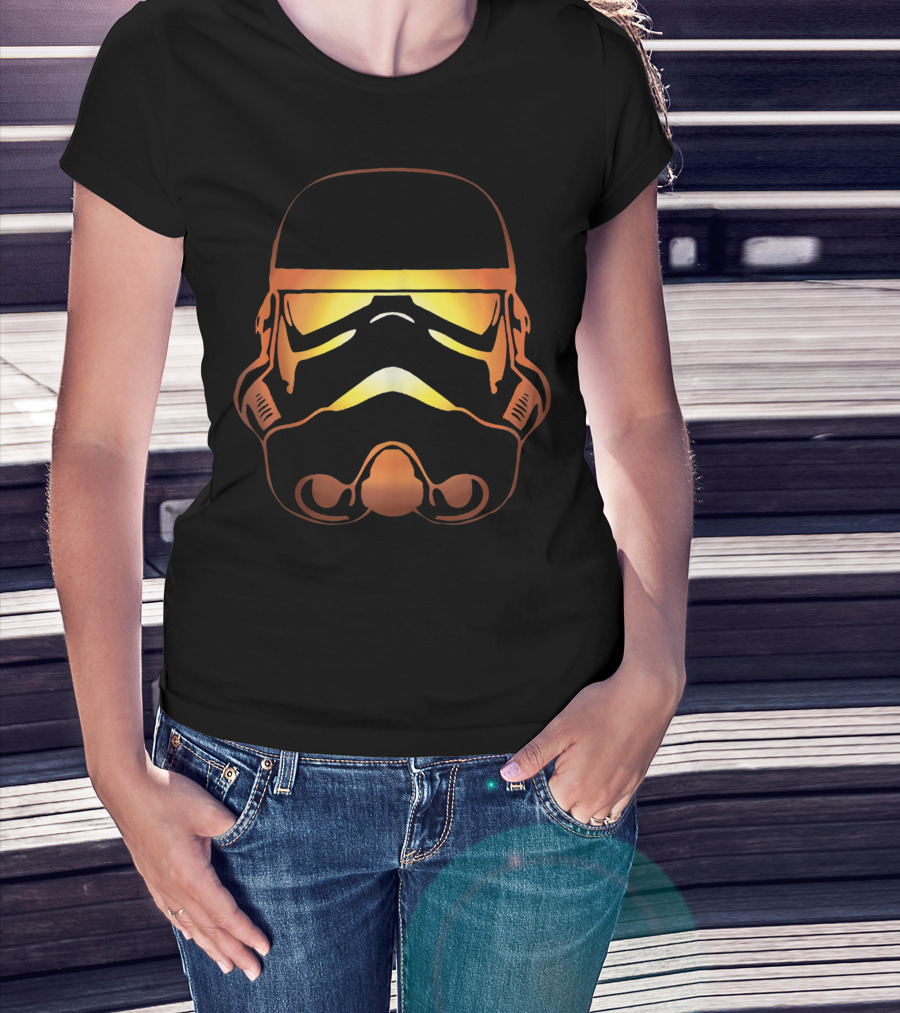 Star Wars Stormtrooper Pumpkin Glow Helmet T-Shirt