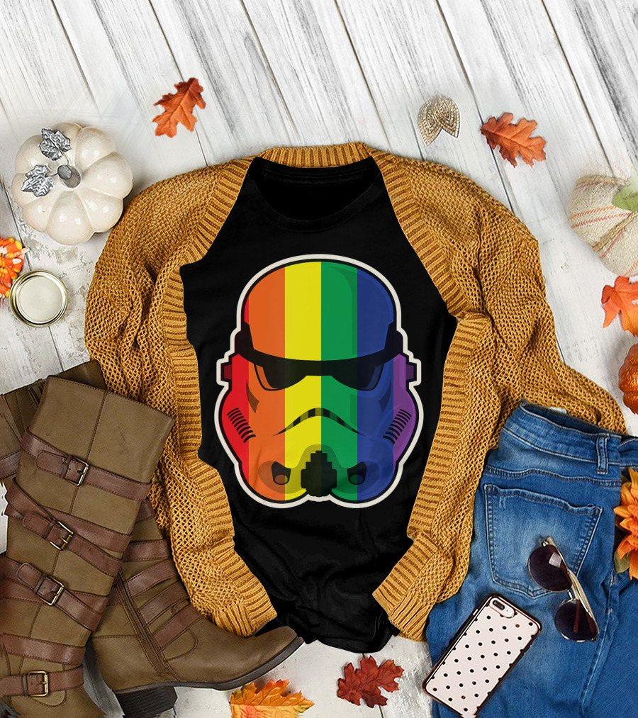 Star Wars Stormtrooper Rainbow Spectrum Helmet T-Shirt