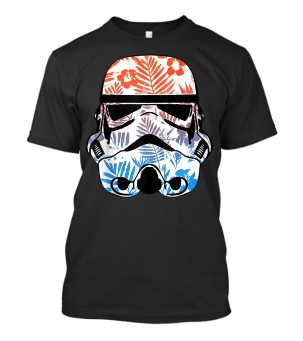 Star Wars Stormtrooper Tropical Floral Helmet T-Shirt