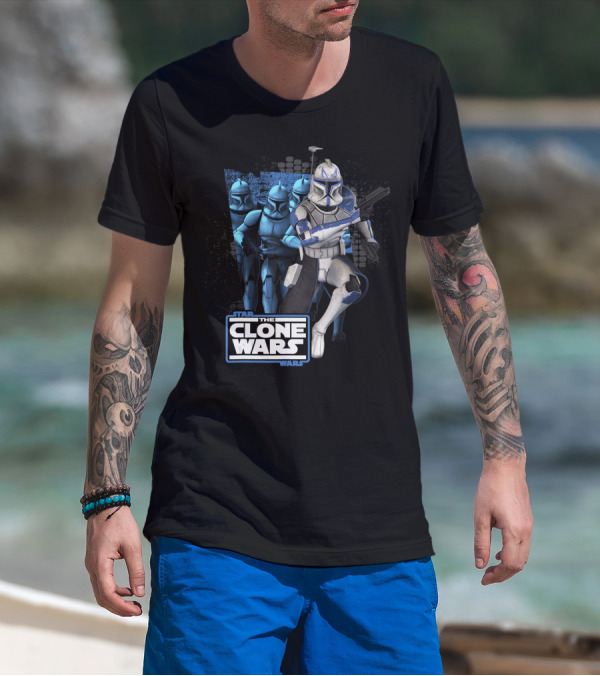 Star Wars The Clone Wars Captain Rex And Clone Troopers Assembly T-Shirt