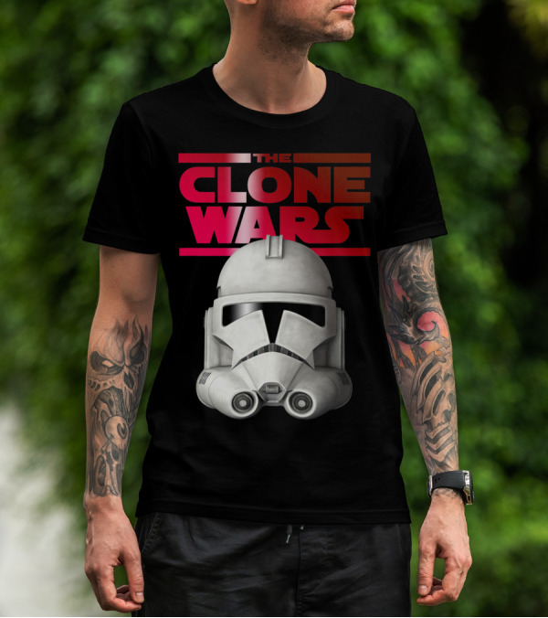 Star Wars The Clone Wars Trooper Helmet Iconic T-Shirt