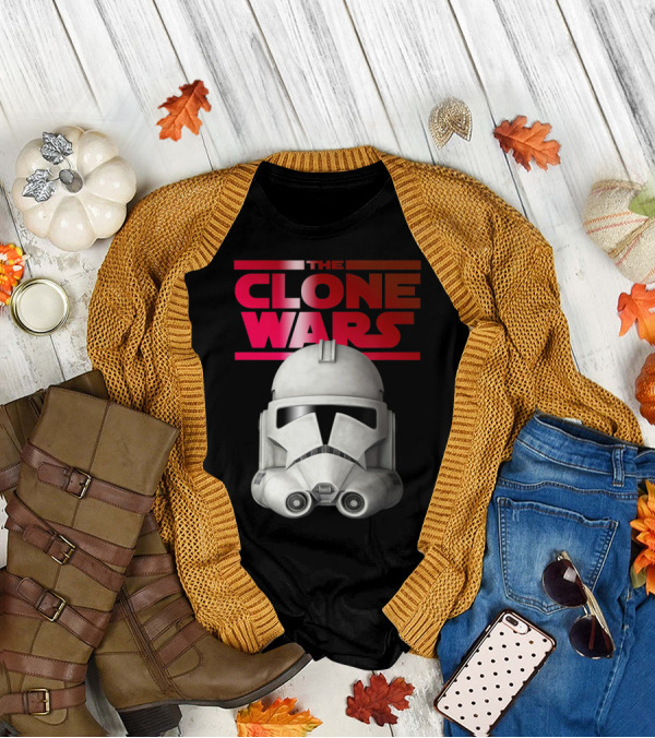 Star Wars The Clone Wars Trooper Helmet Iconic T-Shirt