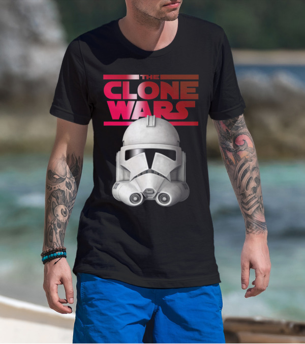 Star Wars The Clone Wars Trooper Helmet Iconic T-Shirt