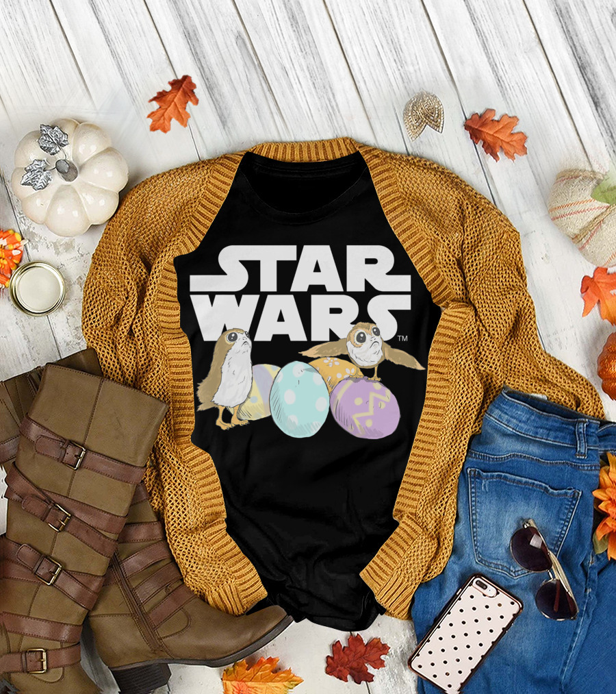 Star Wars The Last Jedi Porgs Easter Eggs T-Shirt