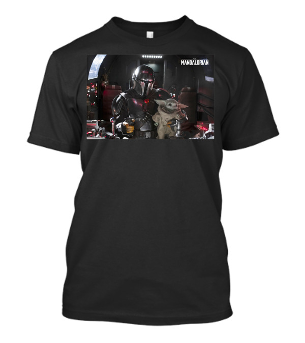Mandalorian The Child Co-Pilot Scene Star Wars T-Shirt