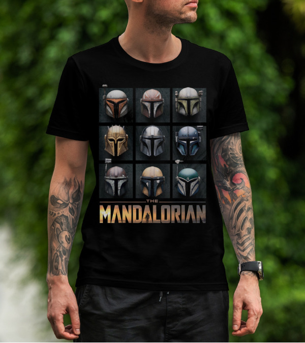 Star Wars The Mandalorian Helmet Collection Box Up T-Shirt