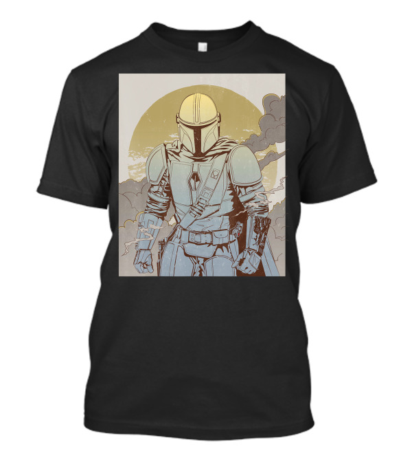 Star Wars The Mandalorian Retro Line T-Shirt