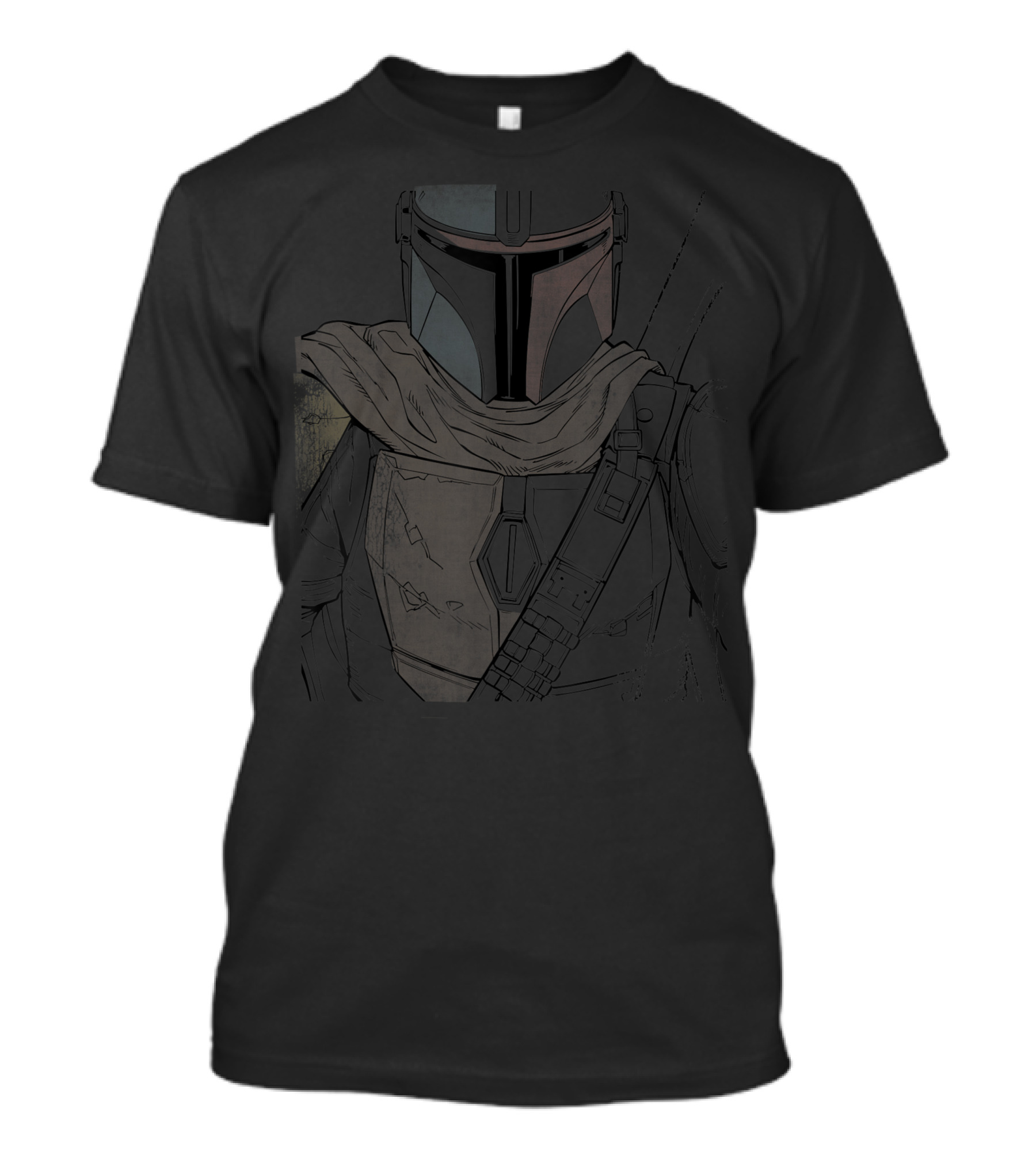 Star Wars The Mandalorian Muted Warrior Iconic Armor T-Shirt