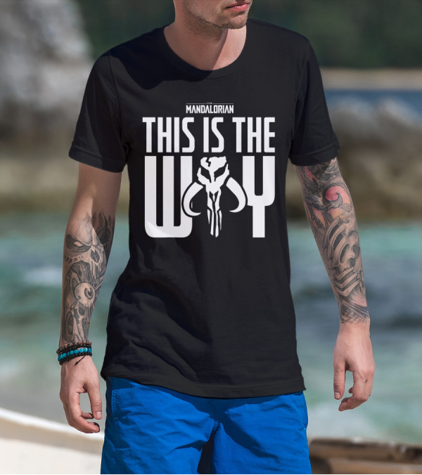 The Mandalorian This Is The Way Mythosaur Emblem T-Shirt