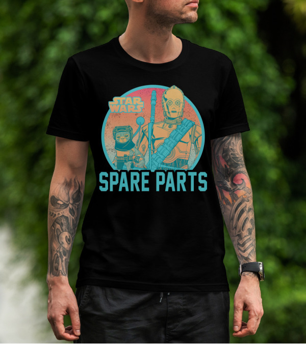 Star Wars Babu Frik C-3PO Spare Parts T-Shirt