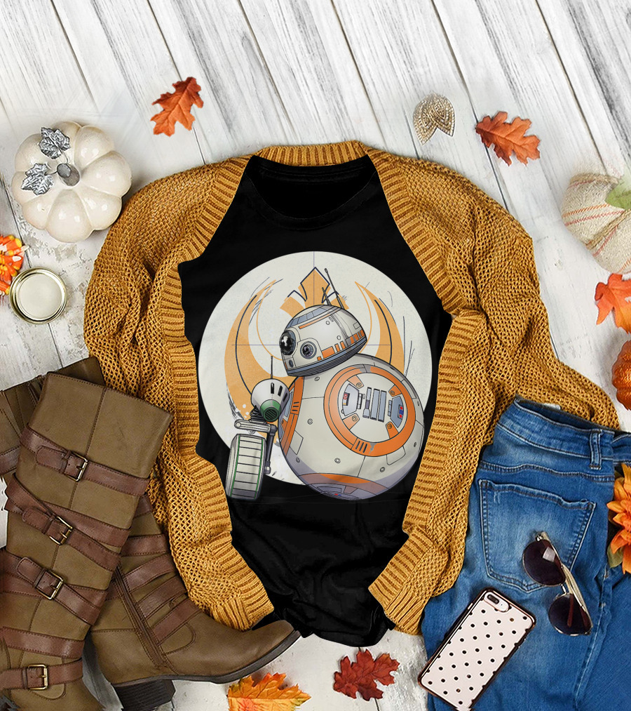 Star Wars The Rise Of Skywalker BB-8 D-O Droid Friends Rebel Alliance T-Shirt