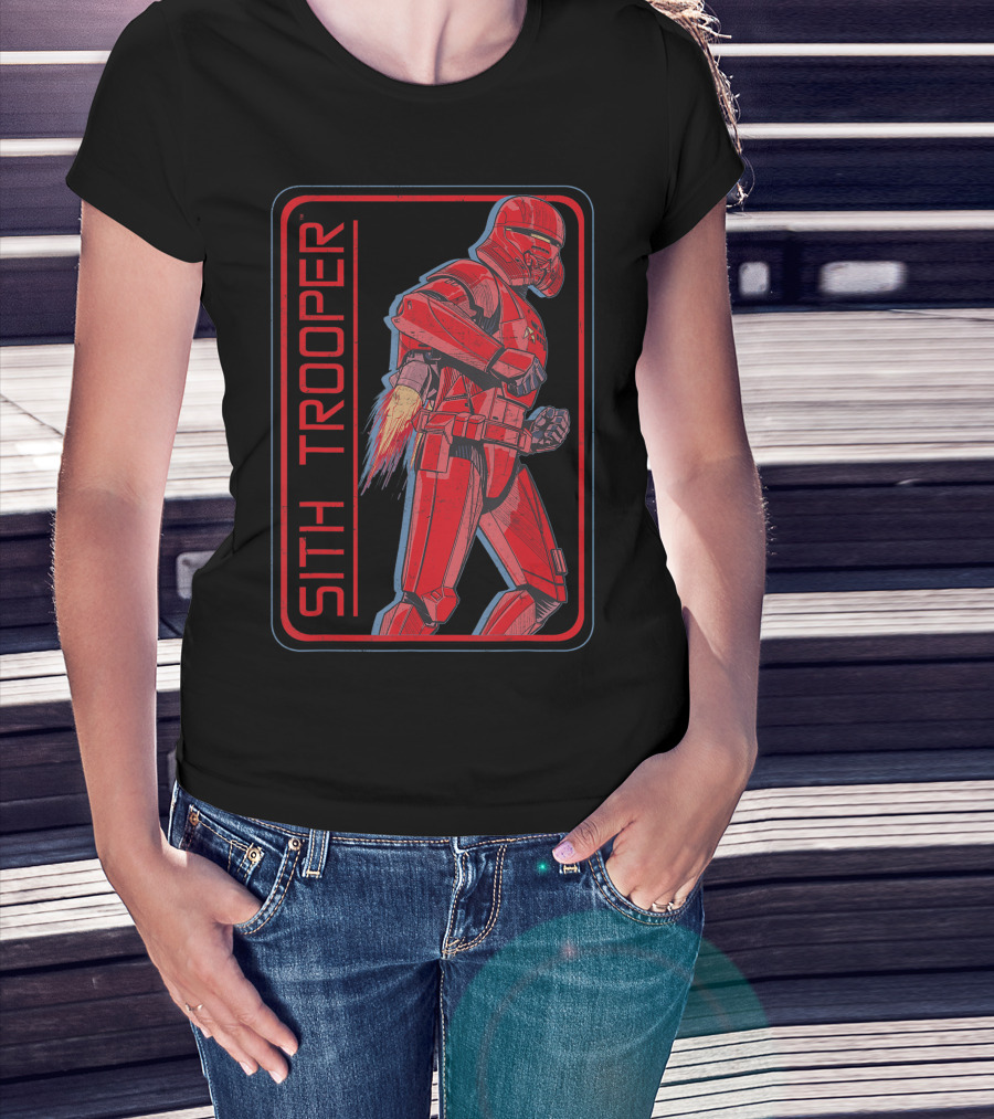 Star Wars The Rise Of Skywalker Sith Trooper Rocket Red Armor T-Shirt