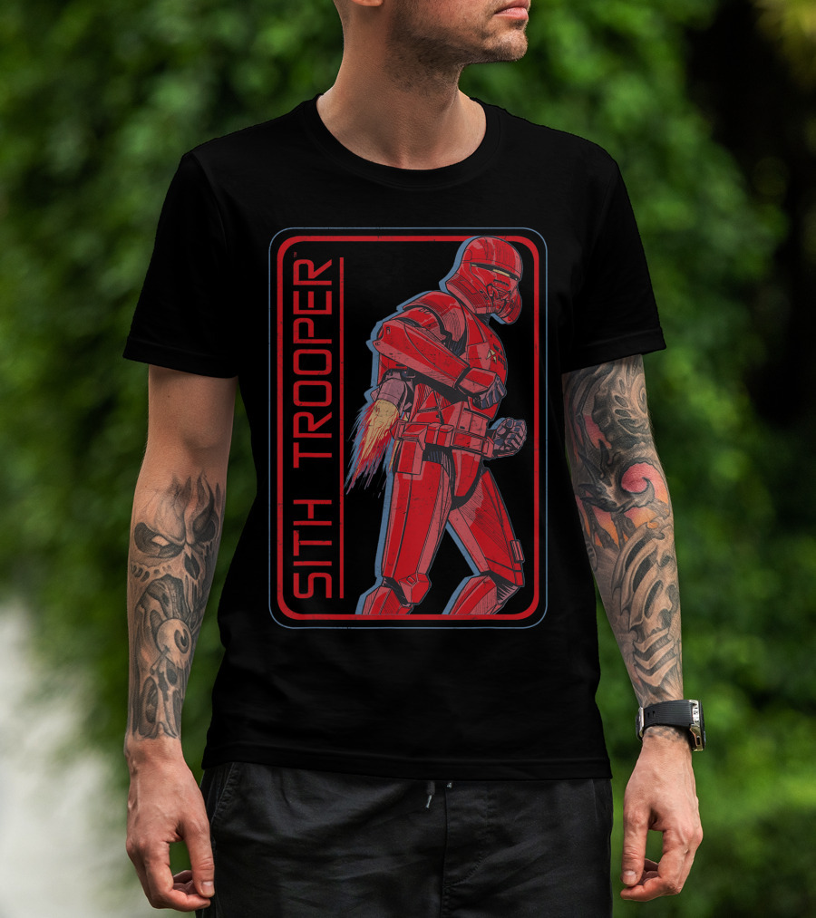 Star Wars The Rise Of Skywalker Sith Trooper Rocket Red Armor T-Shirt