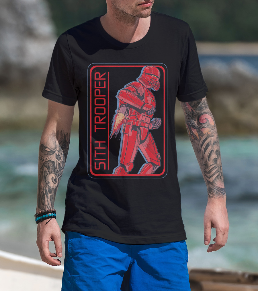 Star Wars The Rise Of Skywalker Sith Trooper Rocket Red Armor T-Shirt