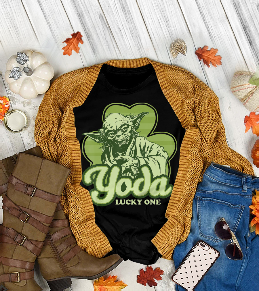 Yoda Lucky One Star Wars Clover T-Shirt