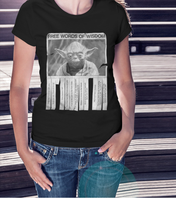 Star Wars Free Words Of Wisdom Jedi Master Yoda T-Shirt