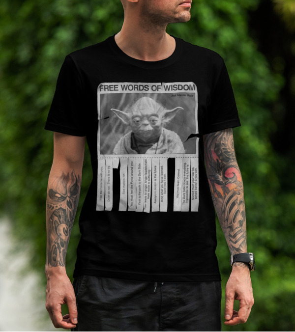 Star Wars Free Words Of Wisdom Jedi Master Yoda T-Shirt