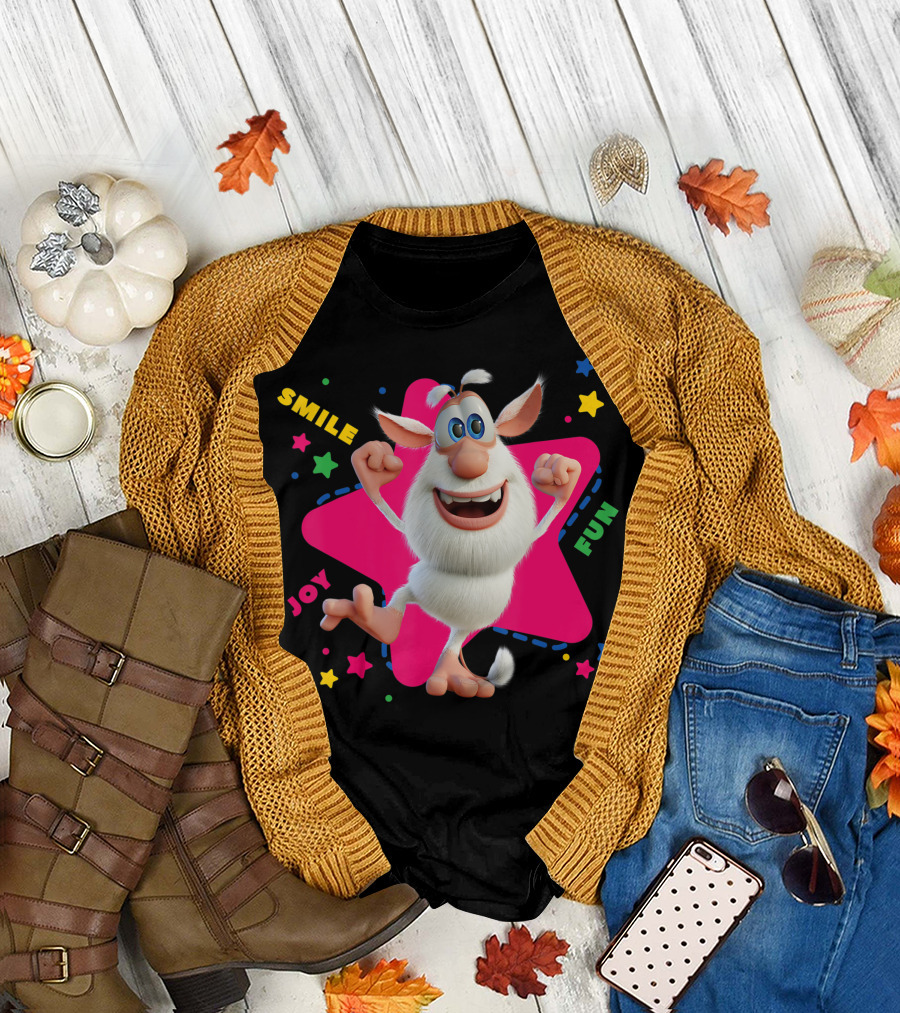 Booba Stars Smile Joy Fun T-Shirt
