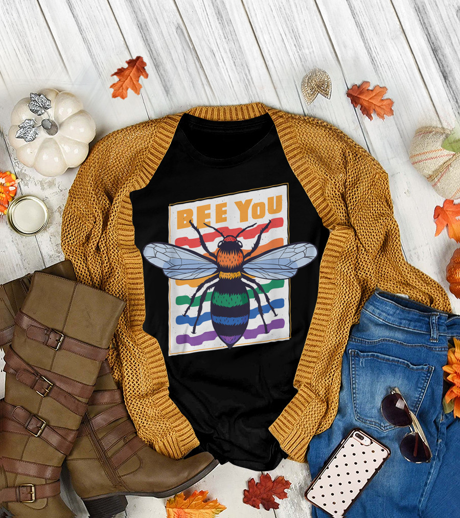 Bee You Bee Different Rainbow Bee Lover T-Shirt