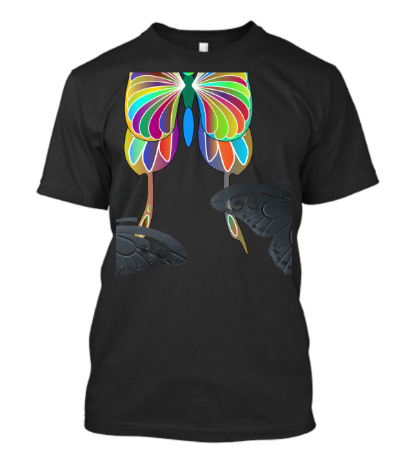 Born To Be Set Apart Autism Awareness Colorful Butterfly T-Shirt