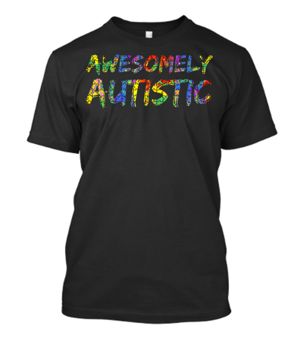 Awesomely Autistic Puzzle Autism T-Shirt