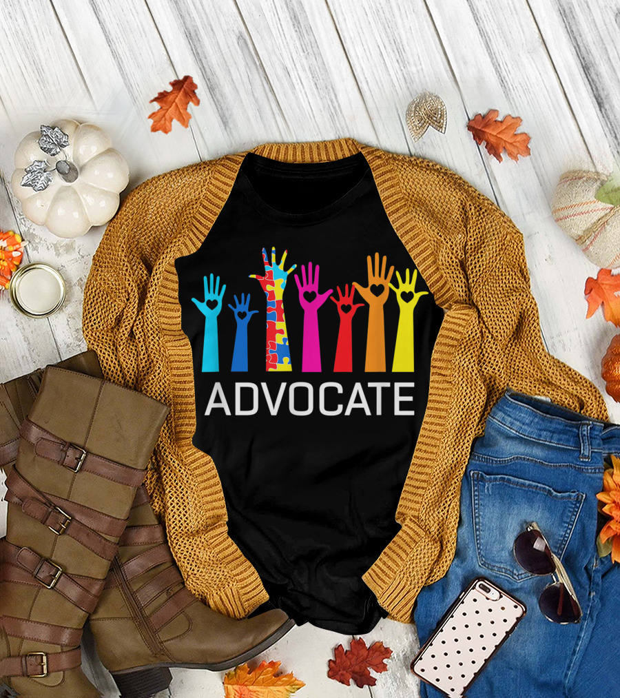 Advocate Aba Therapist Teacher Parent Autism Awareness T-Shirt