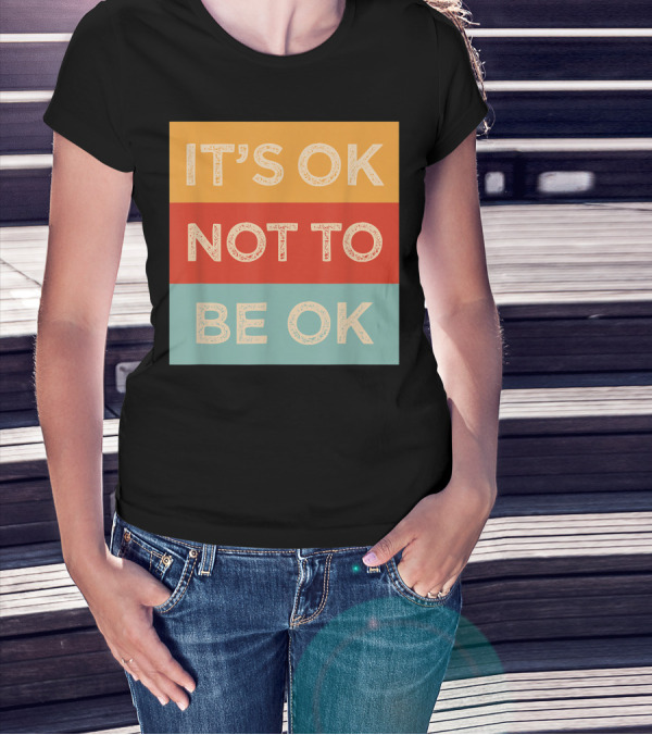 It's Ok Not To Be Ok Autism Puzzle Aspies Aspergers T-Shirt
