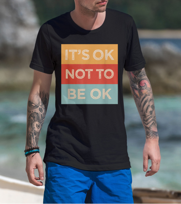 It's Ok Not To Be Ok Autism Puzzle Aspies Aspergers T-Shirt