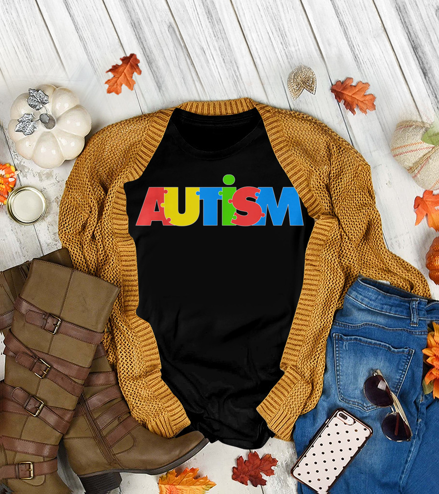 Autism Awareness Puzzle Day Month Autism T-Shirt