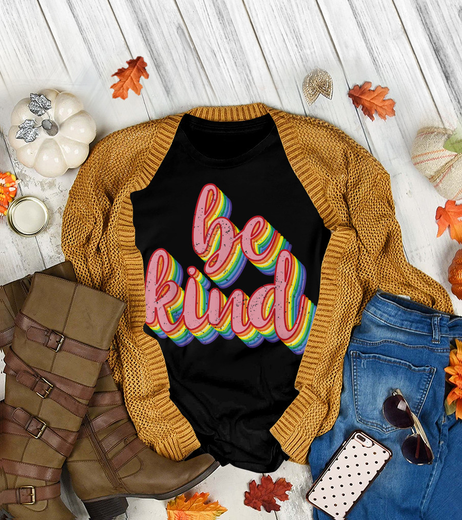 Be Kind Rainbow Growth Mindset T-Shirt