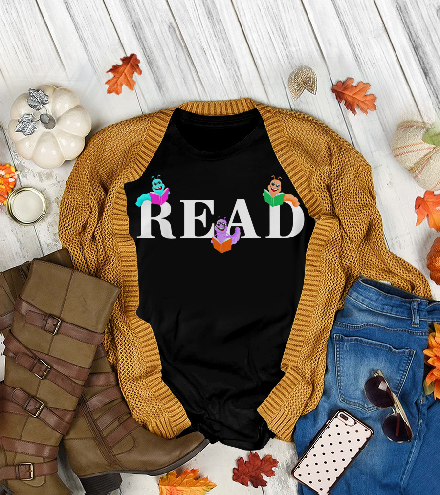 READ Reading Teacher Bookworms Books T-Shirt