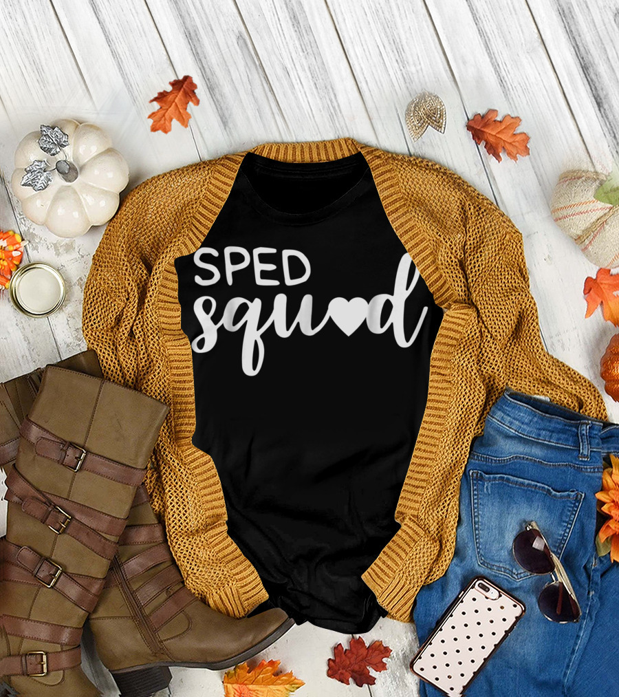 School Psychologist Sped Squad Heart T-Shirt