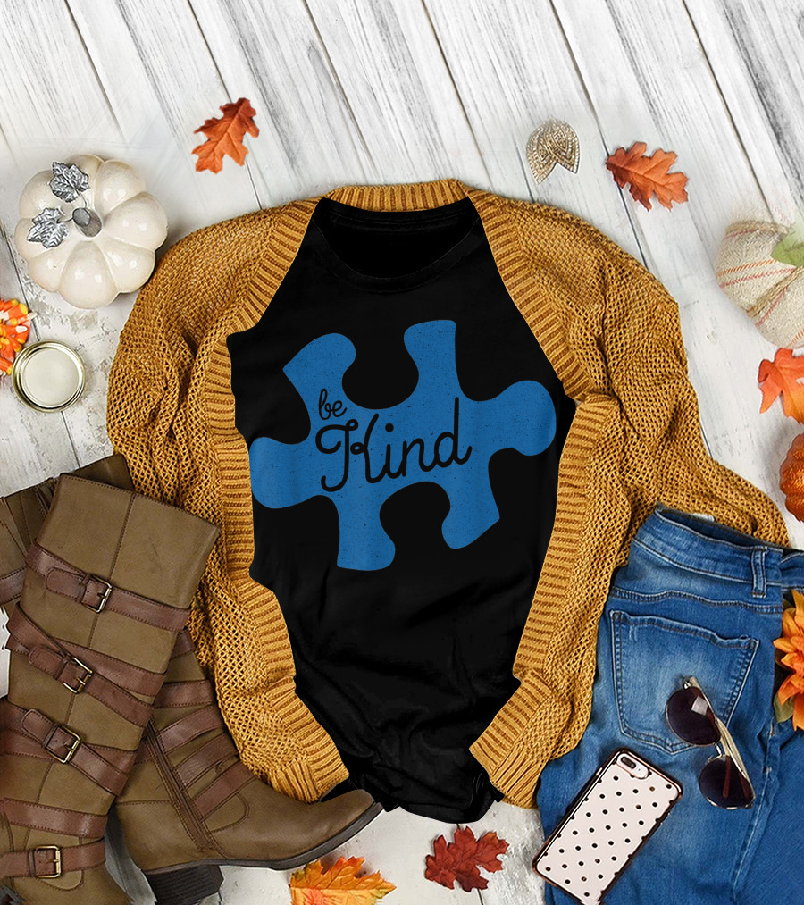 Be Kind Puzzle Piece T-Shirt