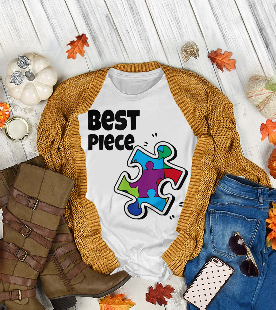 Best Piece Puzzle Autism Awareness Family T-Shirt