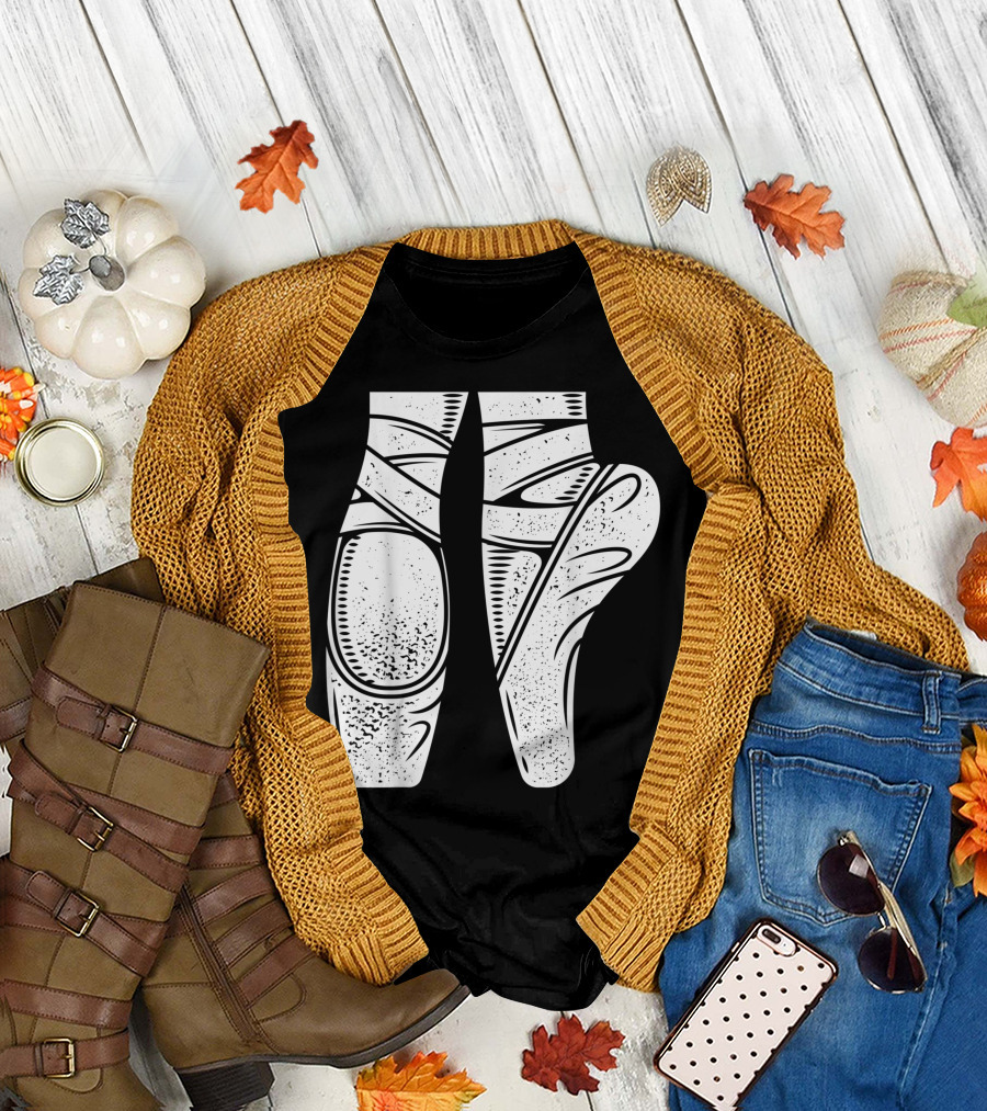 Ballet Shoes Dance Dancer Ballerina Pointe T-Shirt