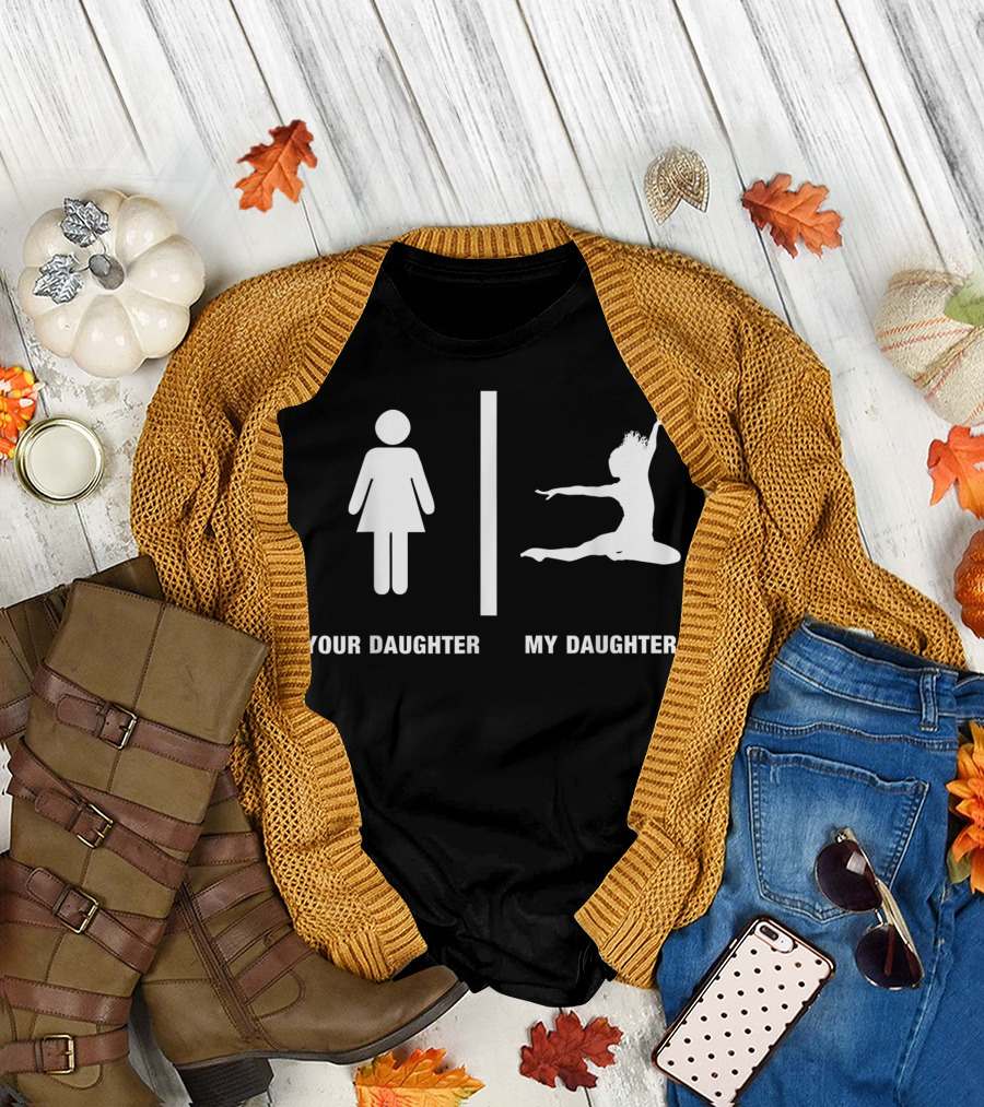 Your Daughter My Daughter Dance Silhouette Contrast T-Shirt