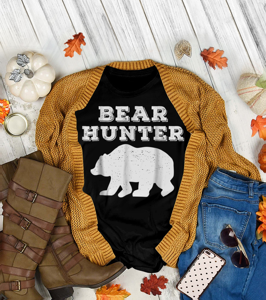 Bear Hunter Rustic Bear T-Shirt