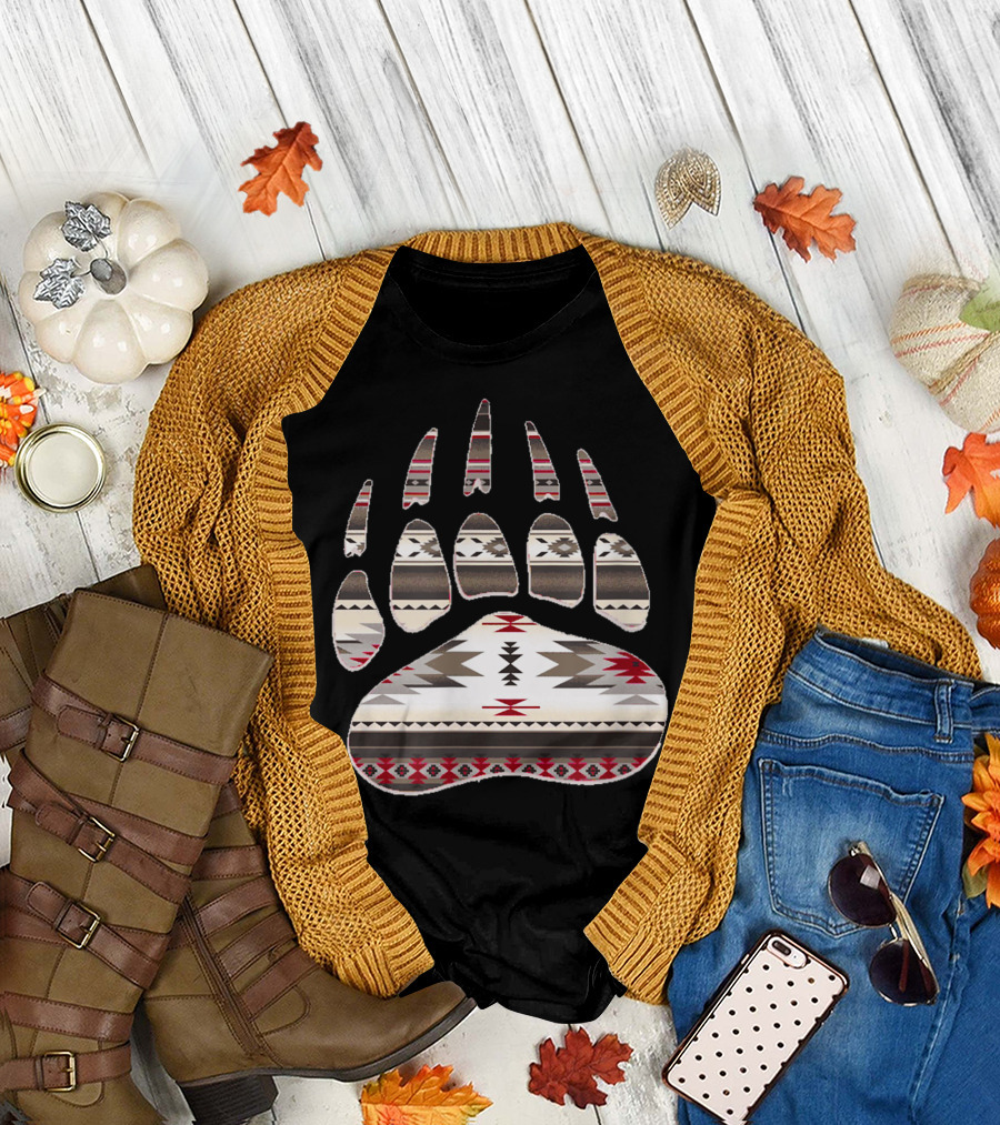 Bearpaw Aztec Southwestern Tribal Indian T-Shirt