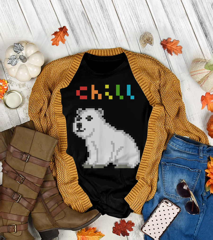 Chill Pixel Polar Bear T-Shirt