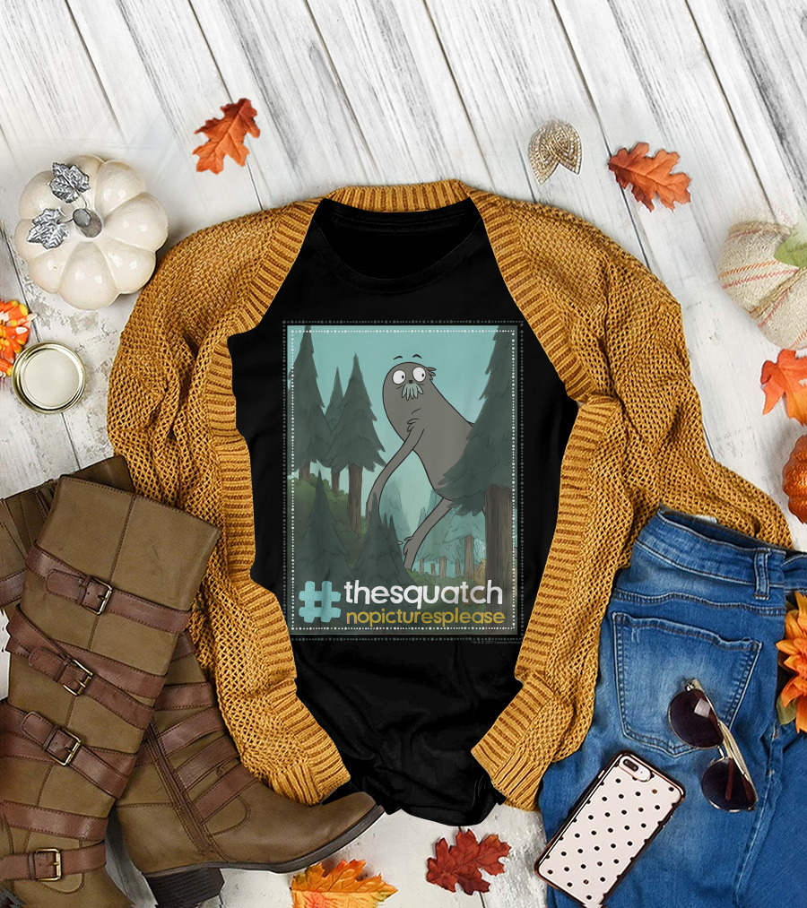 We Bare Bears The Squatch No Pictures Please Hashtag Thesquatch T-Shirt