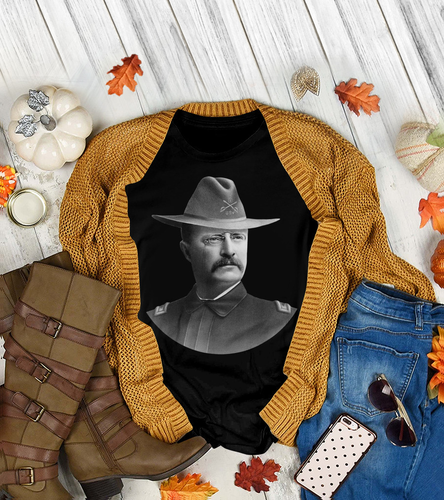 Colonel Teddy Roosevelt Rough Riders USV T-Shirt