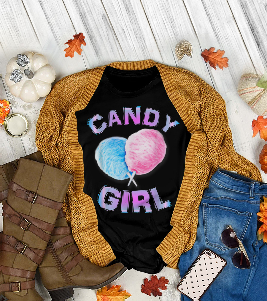 Candy Girl Fun Cute Cotton Candy Women Juniors Ages 3 To T-Shirt