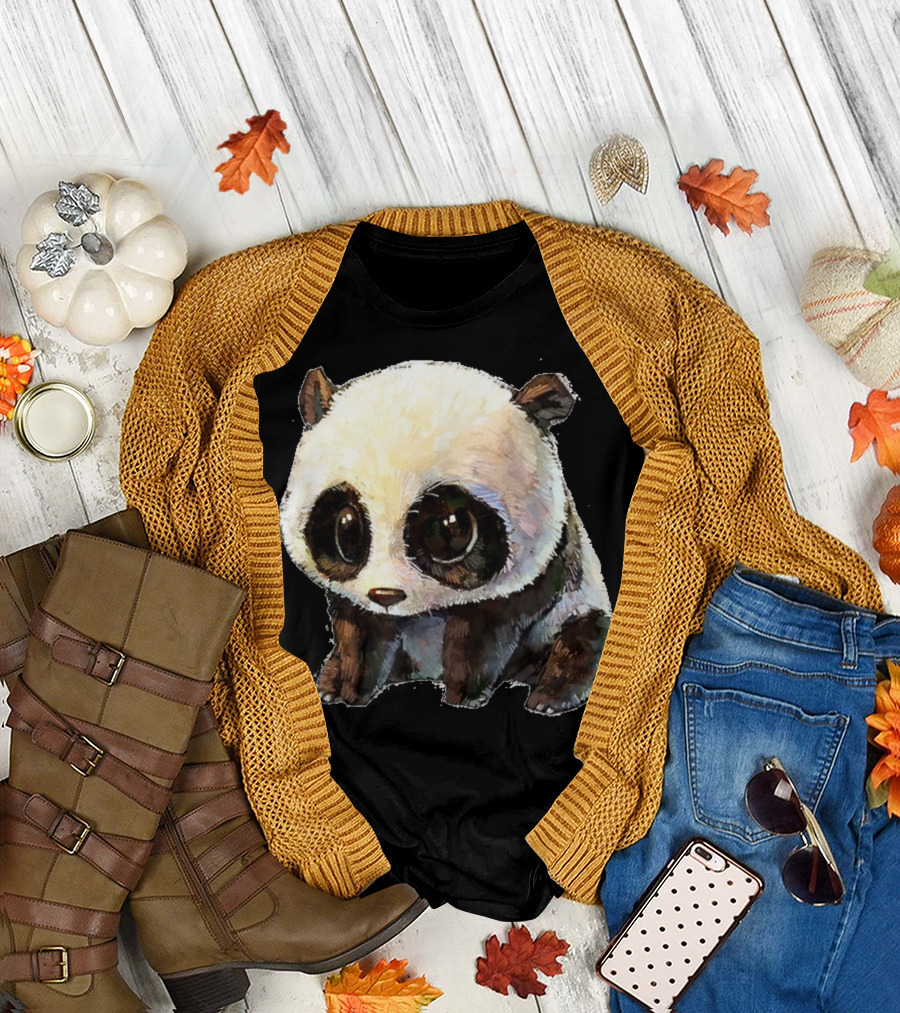Adorable Baby Panda Illustration for Panda Enthusiasts T-Shirt
