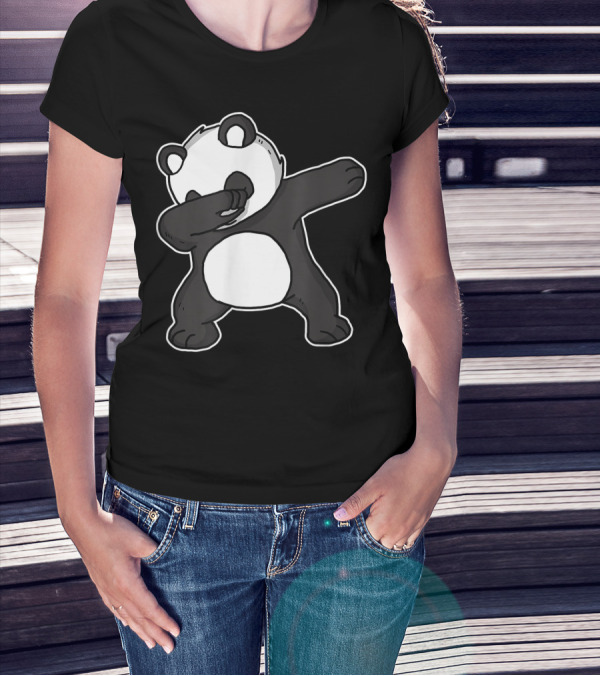 Dabbing Panda Dab Dance Cool Panda Lover Iconic T-Shirt